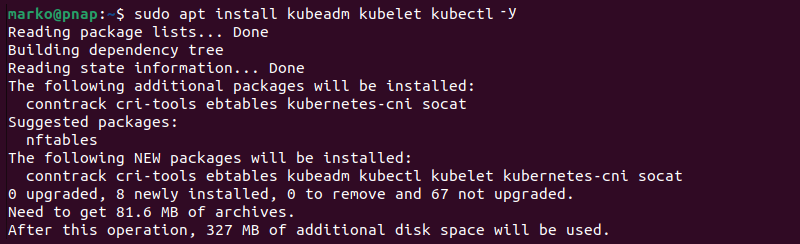Installing Kubernetes tools.
