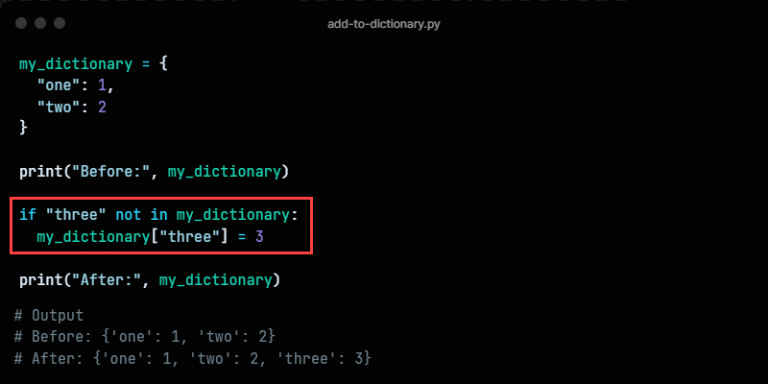 how-to-add-items-to-a-python-dictionary