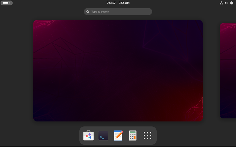 Rocky Linux Desktop environment
