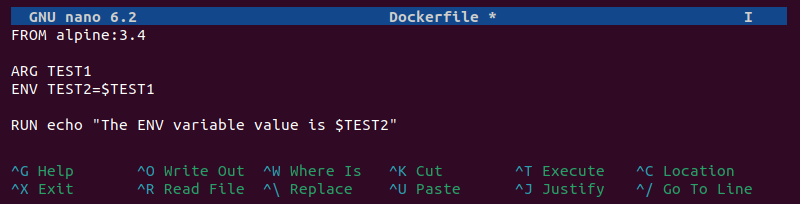 Env Variable In Cmd Dockerfile