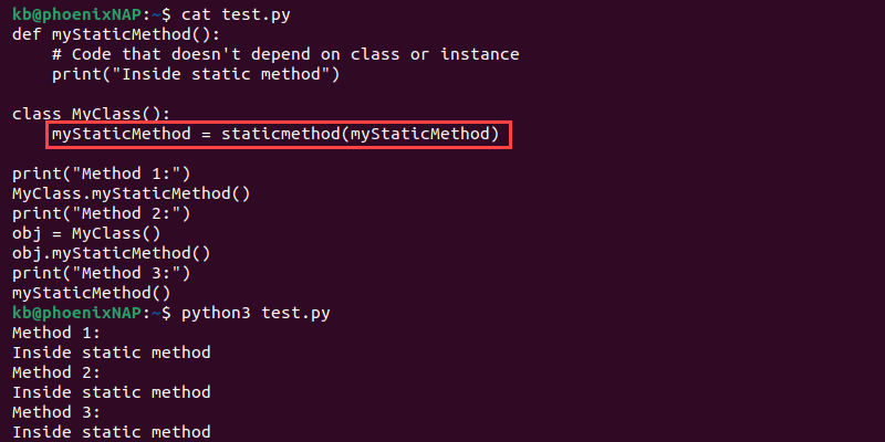what-is-a-static-method-in-python-phoenixnap-kb