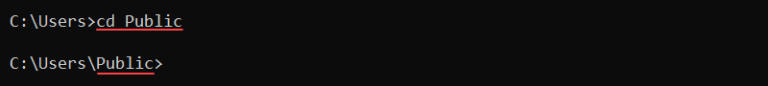 cmd commands cd example