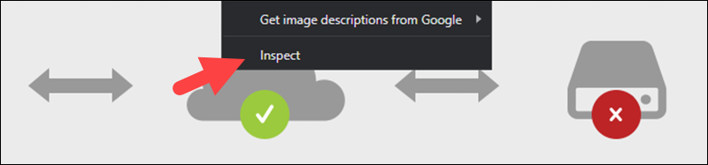 Inspect page to generate HAR file.