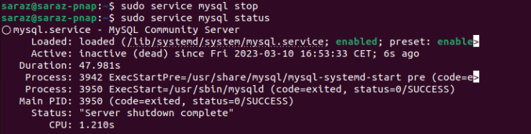 How to Start MySQL Server {+ How to Stop and Restart it}