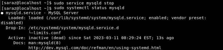 How to Start MySQL Server {+ How to Stop and Restart it}