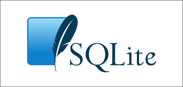 SQLite open source database logo.