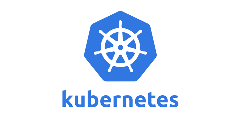 Kubernetes platform logo.