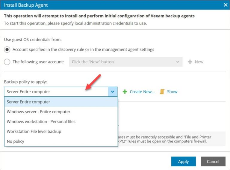 How to Install and Configure Veeam Management Agent and Veeam Backup Agent