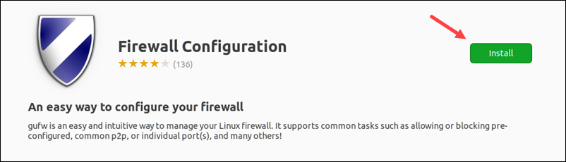 Firewall Configuration package GUFW install
