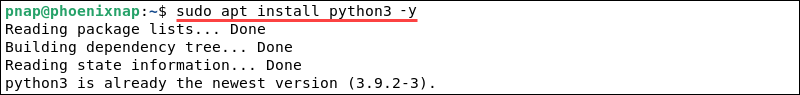 Install Python 3 in Debian 11.