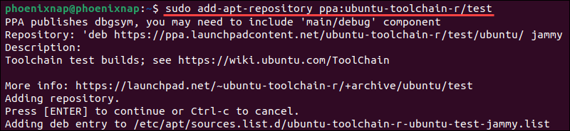 Add GCC PPA repository in Ubuntu.