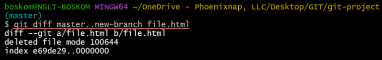 How To Compare Two Git Branches | PhoenixNAP KB