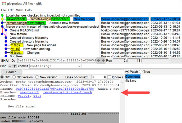 How To Compare Two Git Branches | PhoenixNAP KB