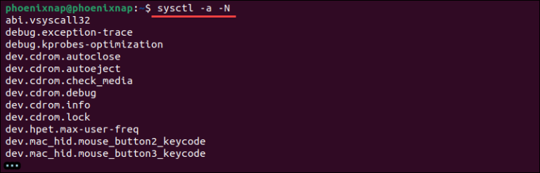 sysctl Command in Linux with Examples | phoenixNAP KB