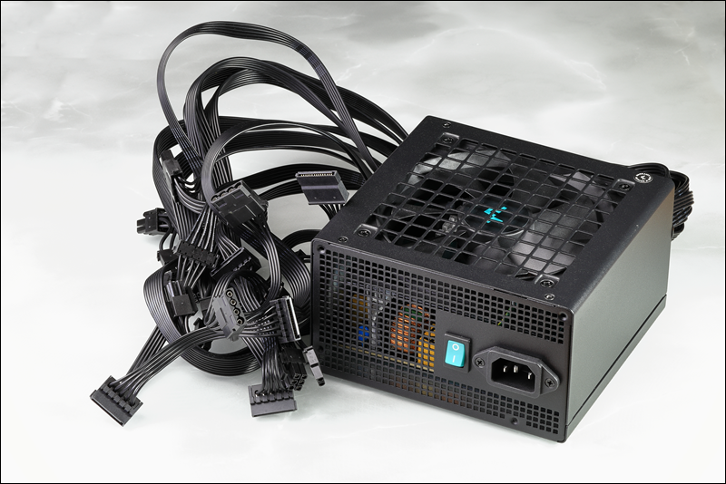 A standard power supply unit for a server.