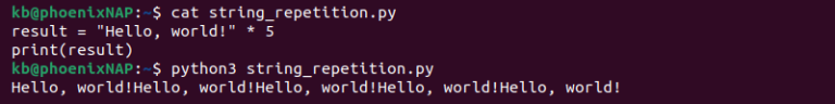How to Repeat a String in Python? | phoenixNAP KB