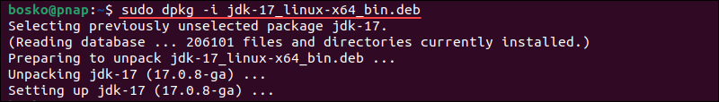 Installing Java on Ubuntu from a deb package.