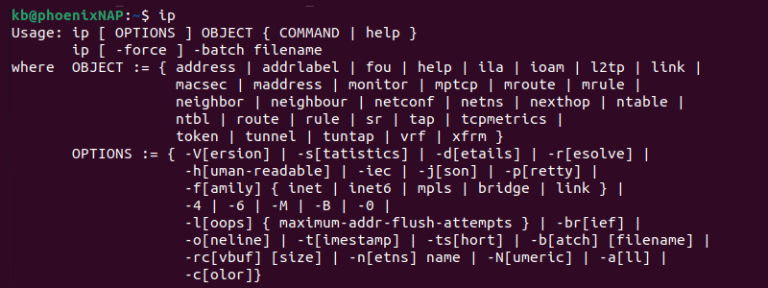 Linux Network Commands Cheat Sheet | phoenixNAP KB