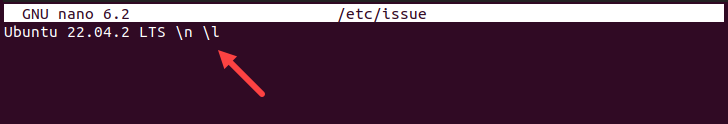 The config file that defines the greeting message in Linux.