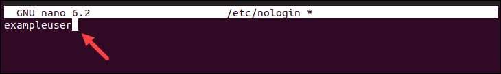 A config file that prevents the listed users from logging in.