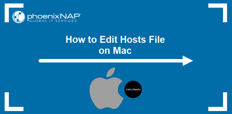 How to edit hosts file on Mac.