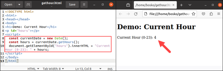Using Javascript to Get the Current Date and Time