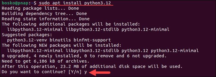 Installing Python 3 from the Deadsnakes PPA.