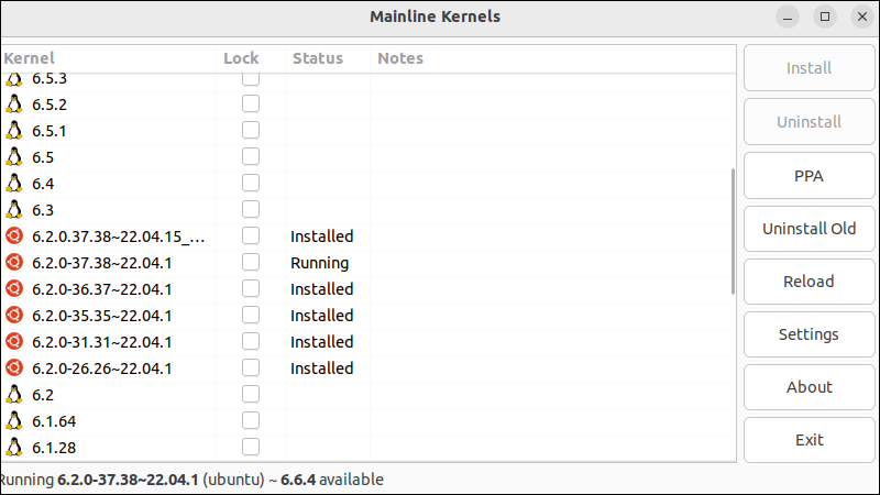 Mainline interface Ubuntu