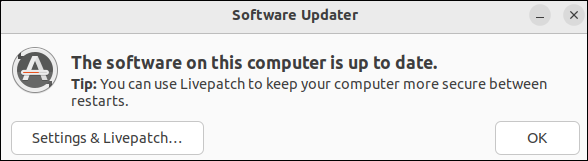 ubuntu software updater scan finish