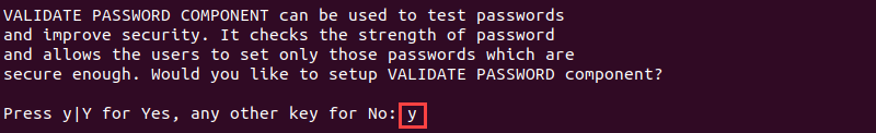 validate password terminal output