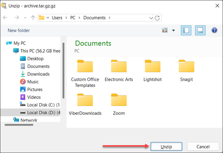 How to Extract .tar.gz File in Windows