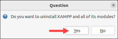 Removing XAMPP from Ubuntu.