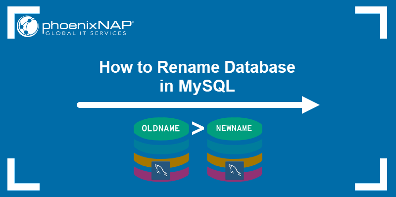 How to rename a database in MySQL.