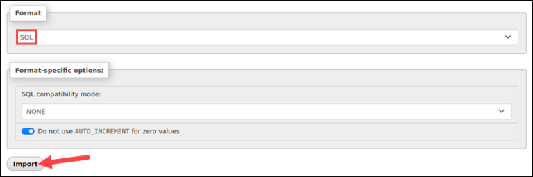How to Import and Export a MySQL Database