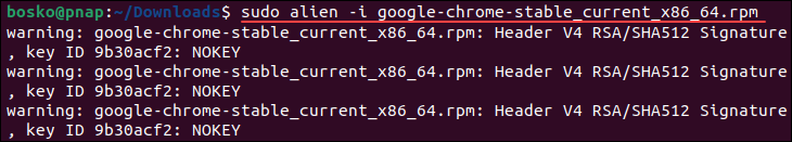 Installing an .rpm file on Ubuntu without conversion.