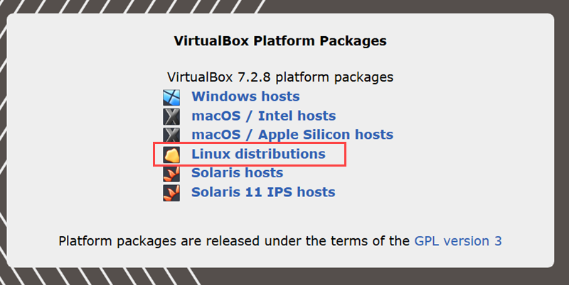 VBox Download page