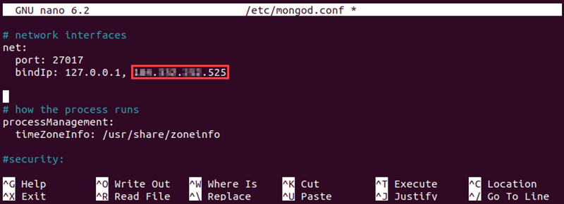 Editing mongod.conf to add a remote system that has access to MongoDB.