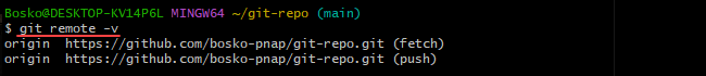 Listing remote Git repositories.