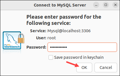 MySQL server Workbench password