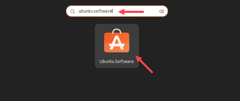Opening Ubuntu Software.