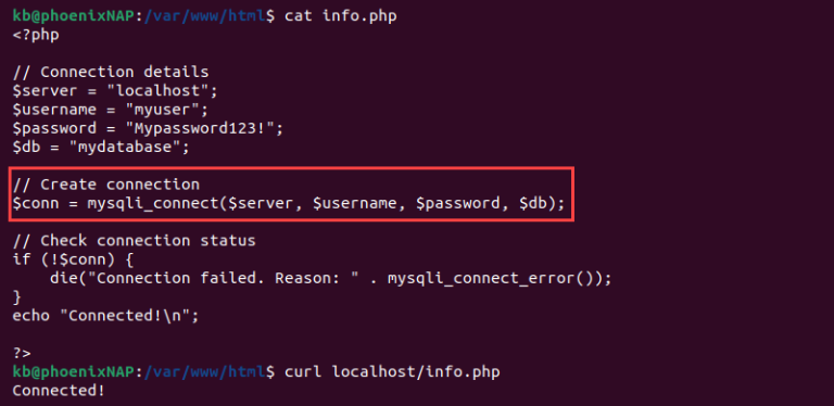 How to Connect to MySQL Using PHP
