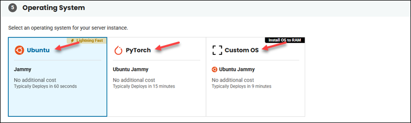 BMC OS Ubuntu, PyTorch, or Custom OS UI