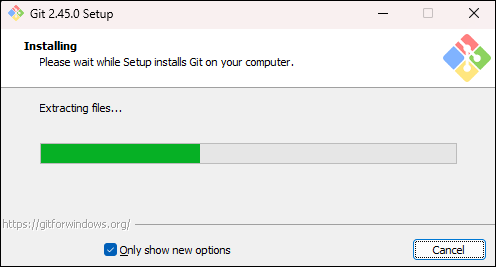 Windows installer updating Git.