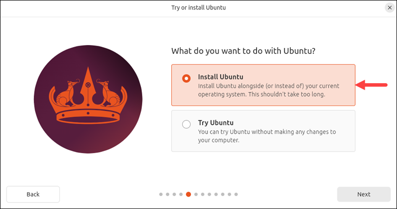 Install Ubuntu.