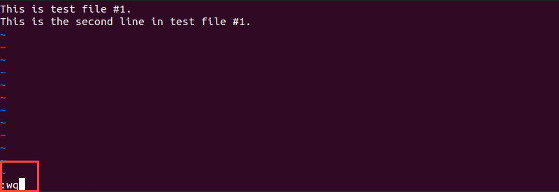 save and exit the file in VIm
