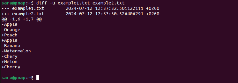Linux diff Command {Syntax, Options and Examples}