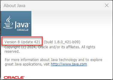 Java version