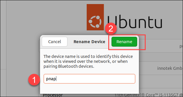 Permanently change hostname on Ubuntu via settings