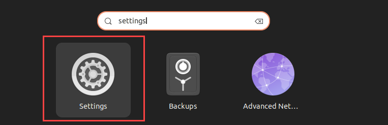 Ubuntu settings