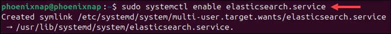 Enable the Elasticsearch service to start on boot.